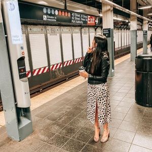 Lily Rain leopard slip dress